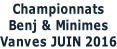 Championnats  Benj & Minimes Vanves JUIN 2016
